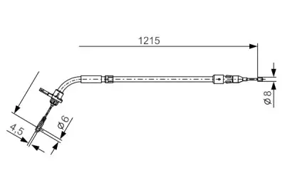 Súper Precio Cable de accionamiento, freno de estacionamiento BOSCH 1 987 477 225 BOSCH 1 987 477 225